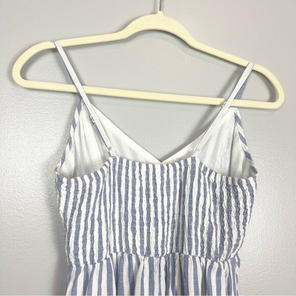 Sim & Sam Mini Summer Dress Blue and White Stripes Women’s size S\ - Picture 7 of 12